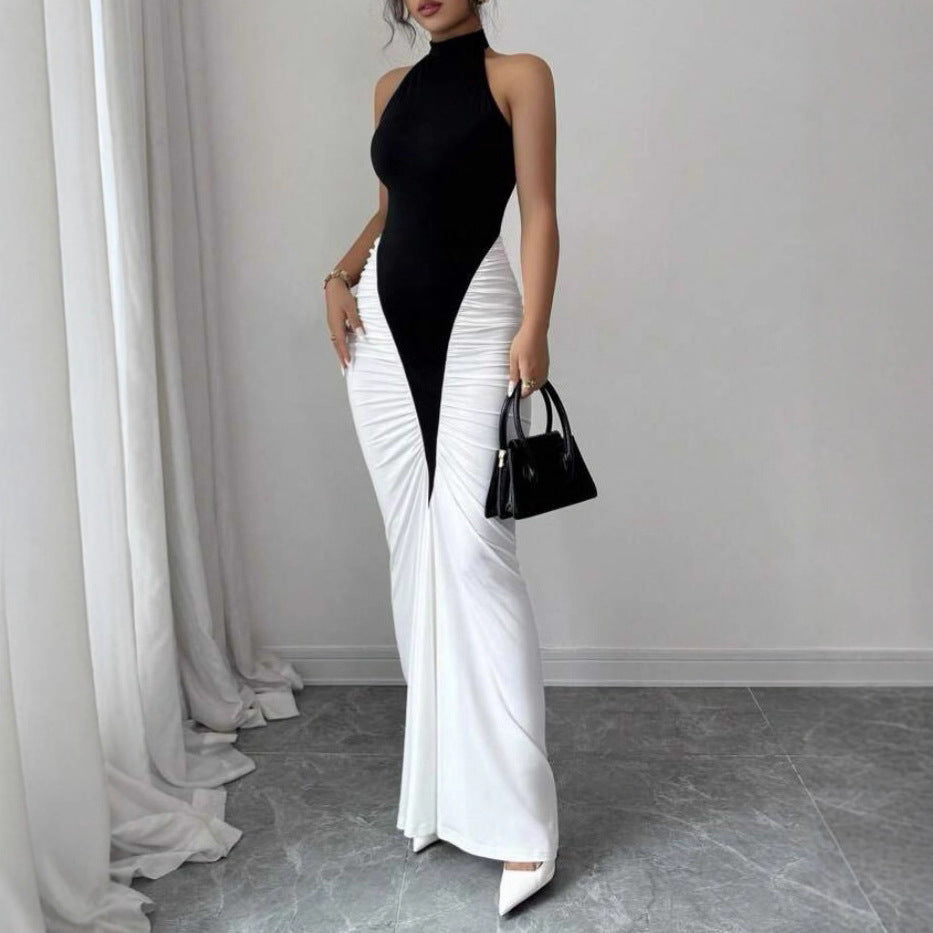 Damen Elegantes, figurbetontes Abendkleid mit Kunstseiden-Raffung R&B