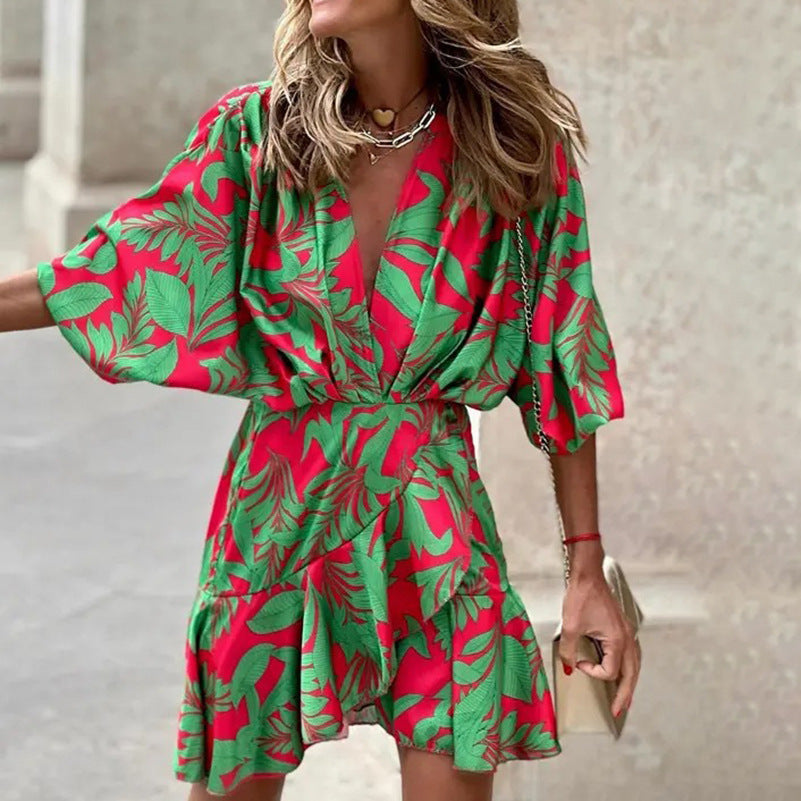 R&B | Elegantes Kleid mit Fledermausärmeln