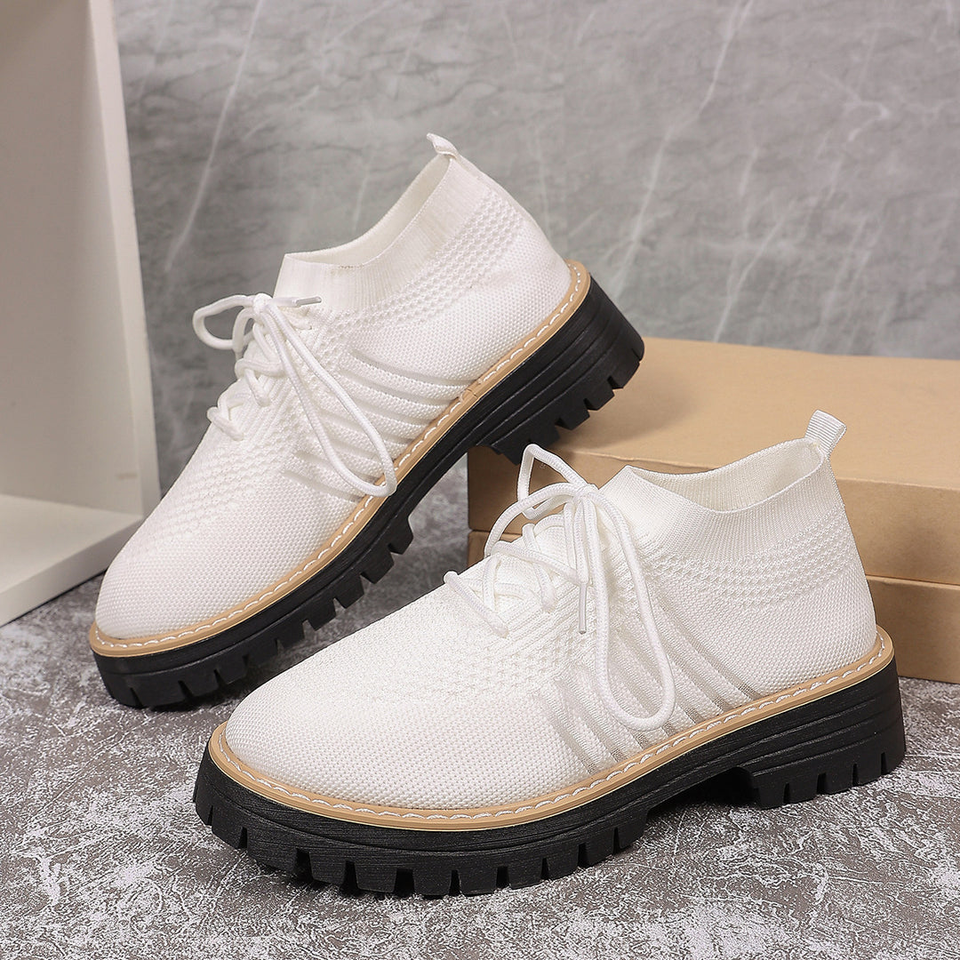 Damen Sportliche Sneakers mit atmungsaktivem Strickoberteil und rutschfester Sohle R&B