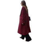 Damen eleganter langer Wollmantel R&B