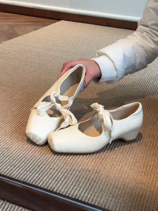 Damen Ballerina-Schuhe mit dekorativem Schleifenakzent und bequemer Fußbettgestaltung R&B