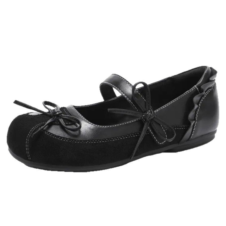 Damen Ballerinas mit zierlichem Riemchen und elegantem Schleifendetail R&B