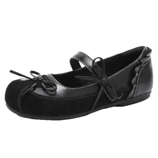 Damen Ballerinas mit zierlichem Riemchen und elegantem Schleifendetail R&B