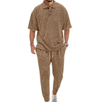 Herren lässiges Freizeit-Set aus weichem Material mit praktischem Kordelzug und elastischem Bund R&B