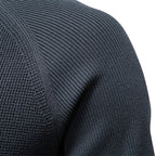 Herren nan mitteldicker Struktur-Strickpullover mit Raglanärmeln und Rippenbündchen R&B