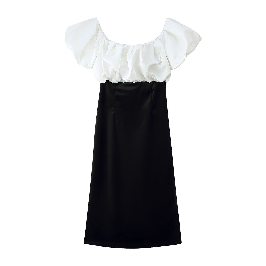 Damen Maxikleid mit voluminösen Rüschendetails und elegantem Schnitt R&B