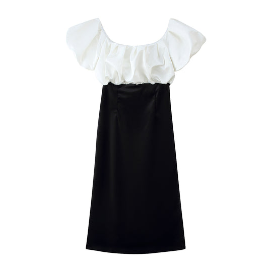 Damen Maxikleid mit voluminösen Rüschendetails und elegantem Schnitt R&B