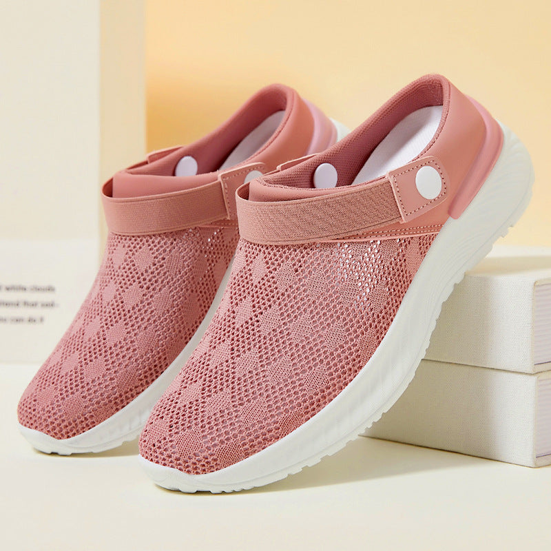 Damen Komfortable Slip-On Freizeitschuhe mit elastischem Knöchelriegel R&B