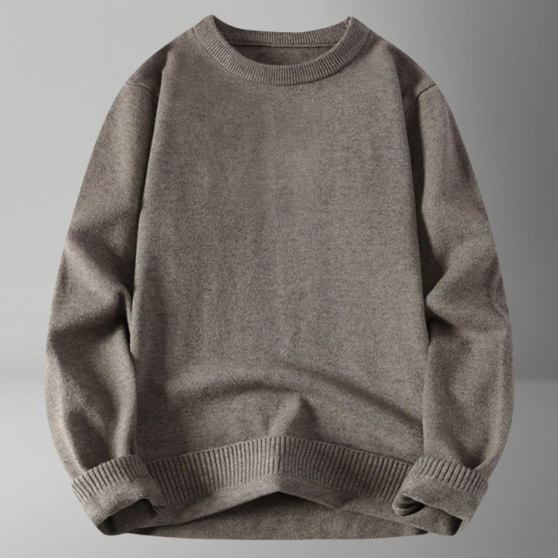Damen bequemer und eleganter Rundhalsausschnitt Pullover R&B