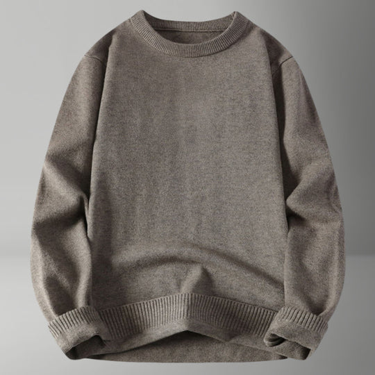 Damen bequemer und eleganter Rundhalsausschnitt Pullover R&B