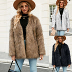 Damen Kunstpelz Jacke R&B