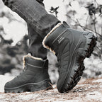 Damen warme Outdoor-Winterstiefel mit isolierender Polsterung und rutschfester Sohle R&B