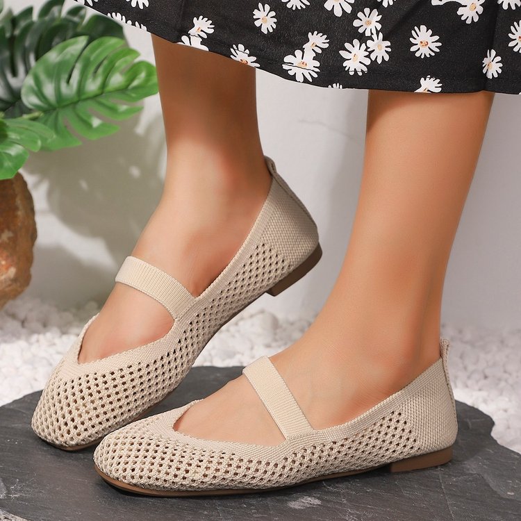 Damen Atmungsaktive und bequeme Mesh-Ballerinas R&B