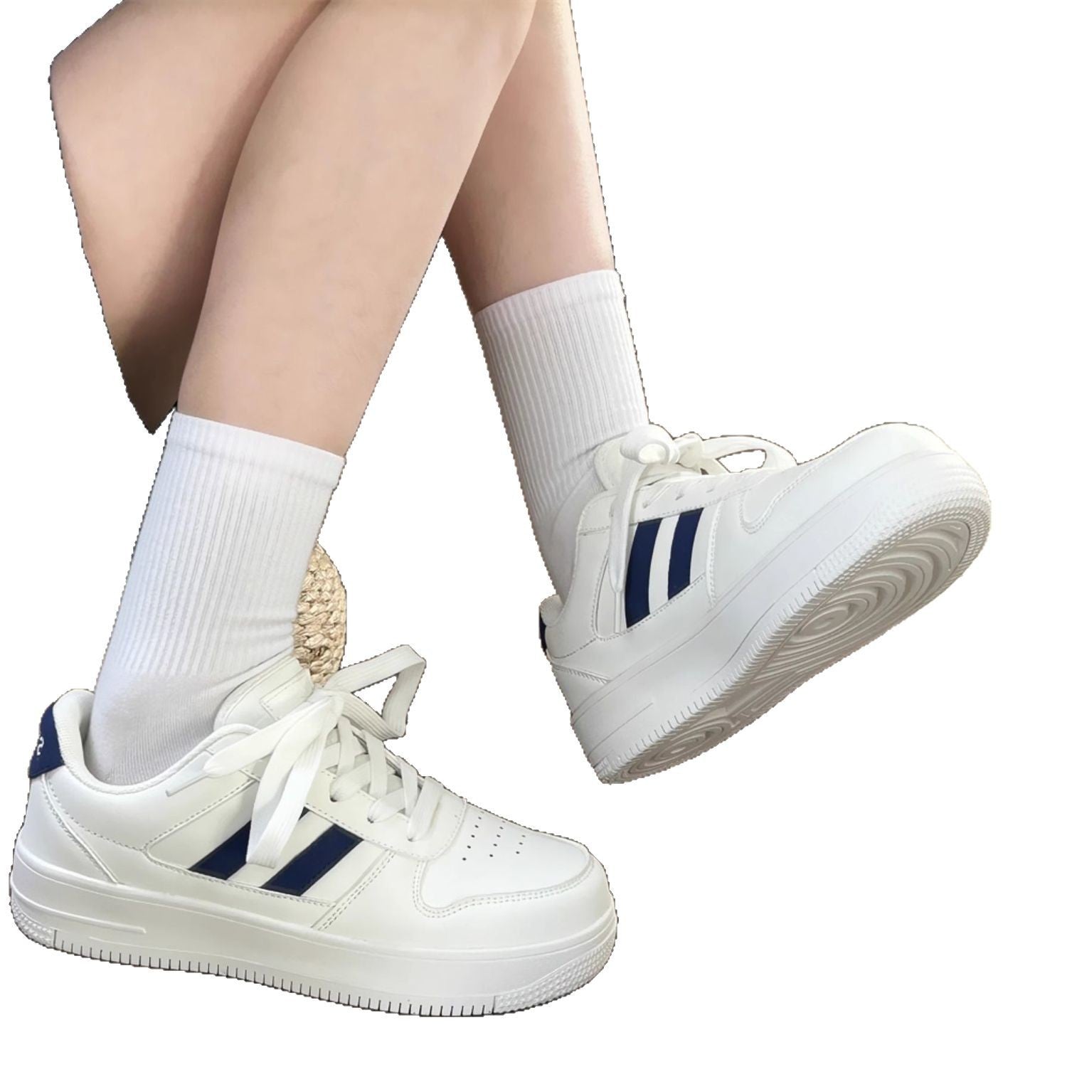 Damen Sportliche Sneakers mit modischem Streifen-Design
