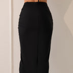 Damen Elegant geschnittener Wickelrock R&B