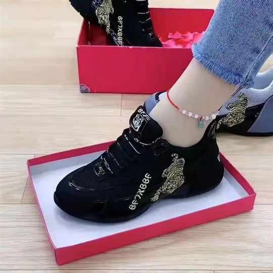 Damen Sportliche Sneakers mit atmungsaktiver Mesh-Oberfläche und rutschfester Sohle R&B