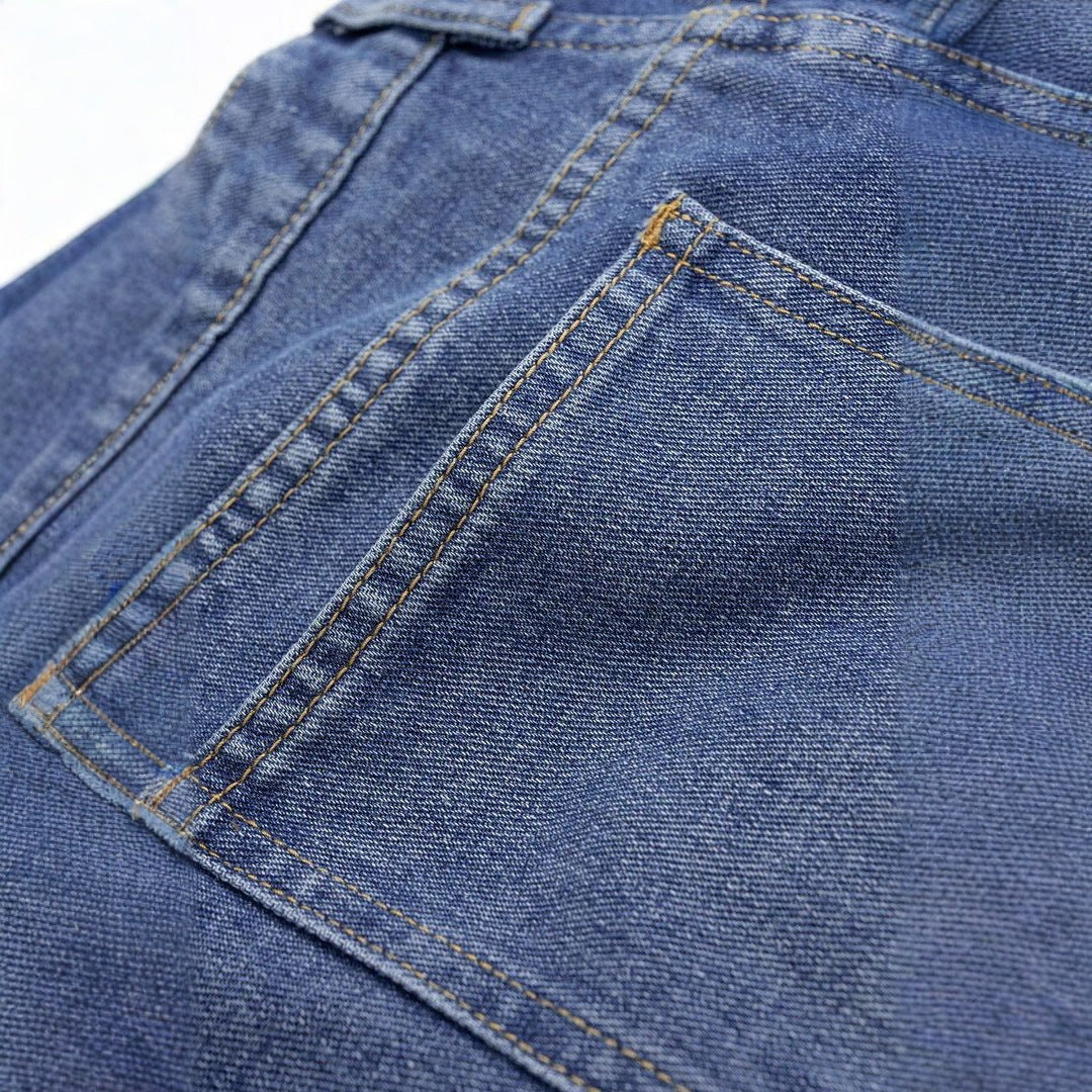 Damen modische High-Waist Jeans mit weitem Bein