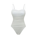 Damen Einteiler Badeanzug mit elegantem Rüschendesign R&B