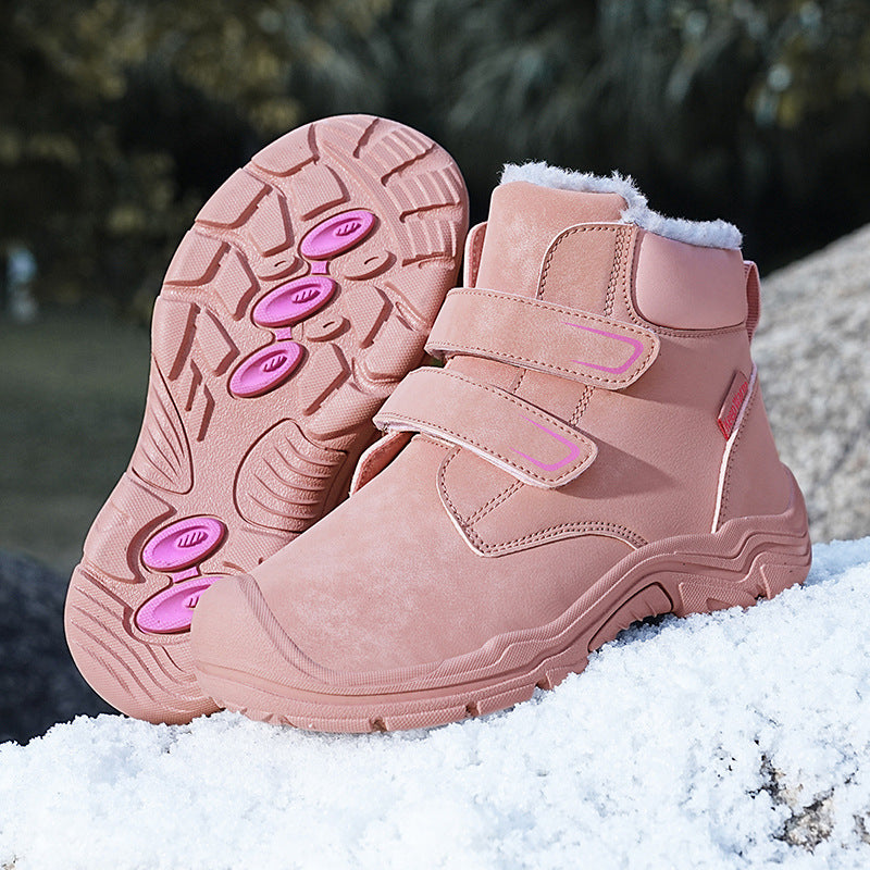 Damen Winter-Wanderschuhe mit isolierendem Futter und praktischen Klettverschlüssen