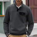 Herren Stepppullover mit Brusttasche und kontrastierenden Details