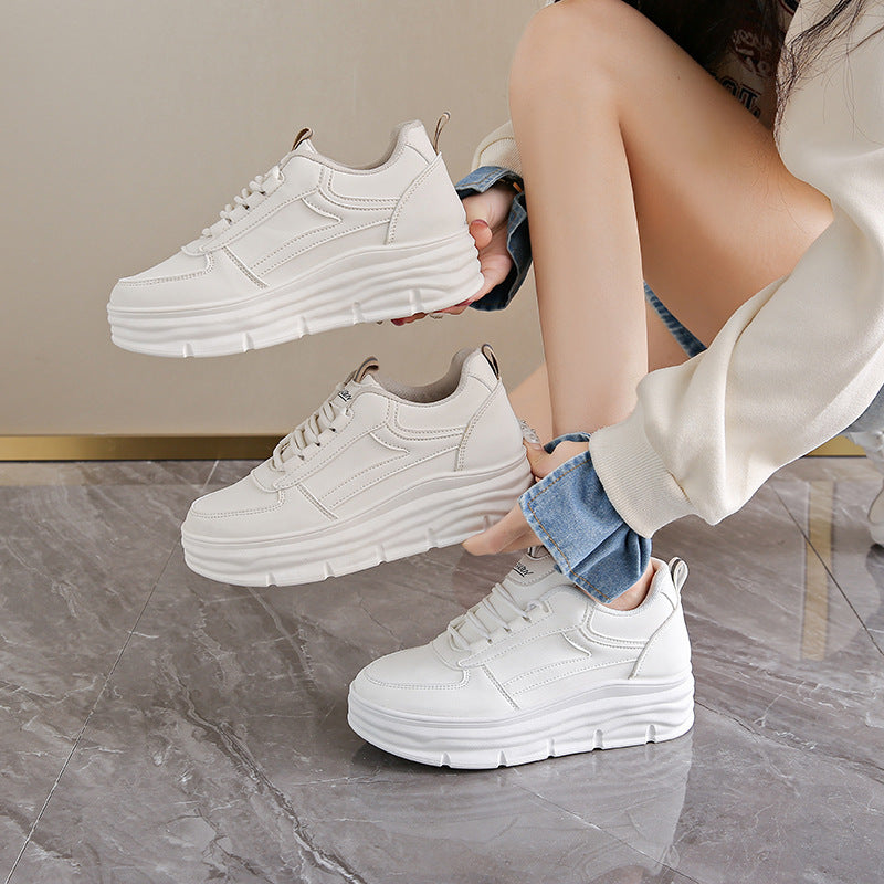 Damen Komfortable Plateau-Sneakers mit atmungsaktivem Obermaterial R&B
