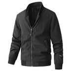 Herren stylische Freizeitjacke mit modischem Stehkragen