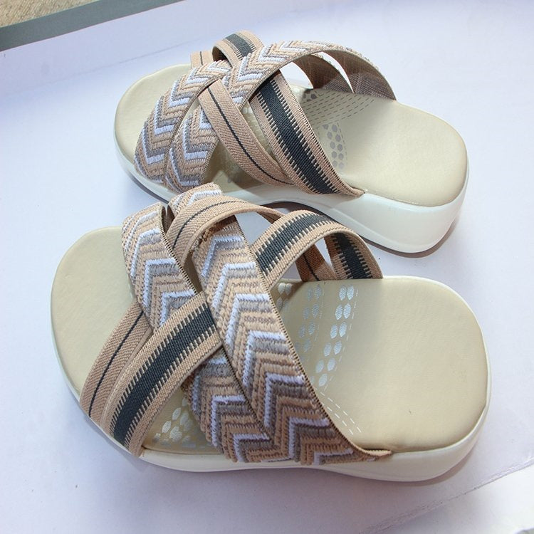 Damen Komfortable Riemensandalen mit verstellbaren Riemen R&B