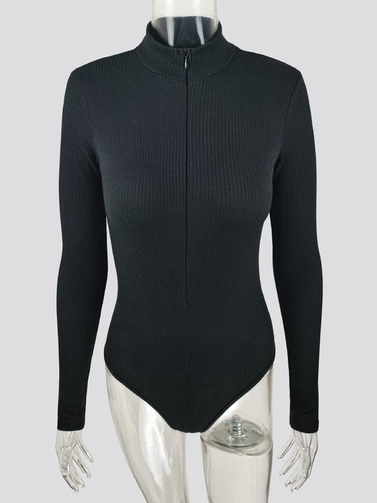 Damen Langärmliger Strukturbody R&B