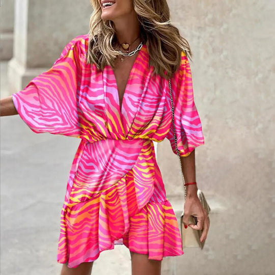 R&B | Elegantes Kleid mit Fledermausärmeln