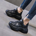 Damen Chunky Sneakers mit atmungsaktiver Mesh-Konstruktion und robustem Sohlenprofil R&B