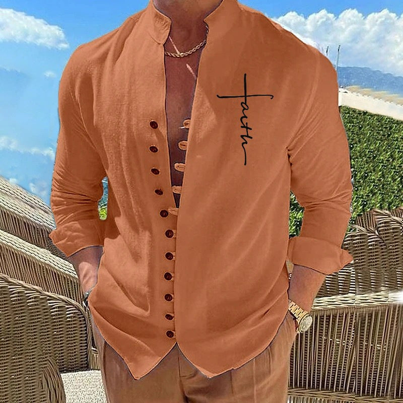Herren luftige Hemdbluse R&B