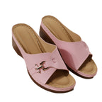Damen Wedge-Pantoletten mit modischem Riemendesign und anatomischem Fußbett R&B