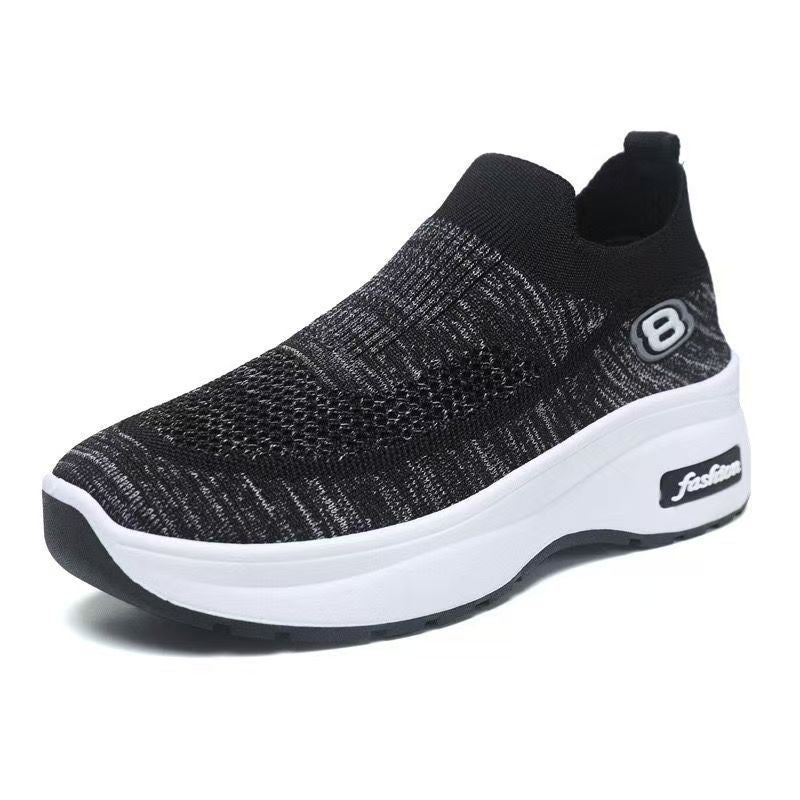 Damen Komfortable Slip-On Sneakers mit atmungsaktivem Obermaterial und weicher Laufsohle R&B