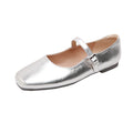 Damen Ballerinas mit modischem Riemchen und glänzender Oberfläche R&B