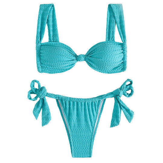 Damen Hochwertiger Bikini mit verspielten Schleifen R&B