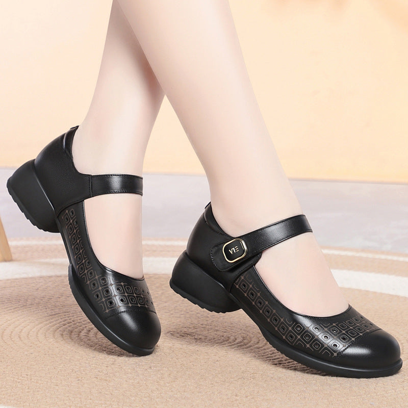 Damen Mary Jane Schuhe mit verstellbarem Riemen und atmungsaktivem Innenfutter R&B