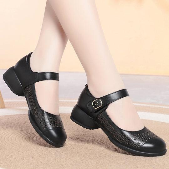 Damen Mary Jane Schuhe mit verstellbarem Riemen und atmungsaktivem Innenfutter R&B