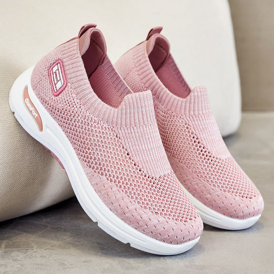 Damen Atmungsaktive Slip-On Sneakers mit weichem Stretch-Obermaterial R&B
