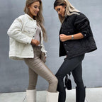 Damen gesteppte Übergangsjacke mit trendigem Oversized-Schnitt R&B