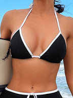Damen Sportliches Bikini-Set mit Hochwaist-Hose