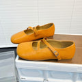 Damen Ballerinas mit elegantem Riemen und weicher Innensohle R&B