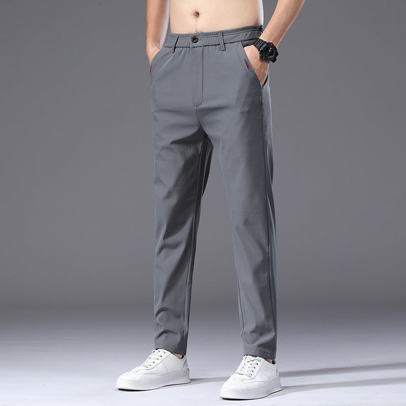 Herren modische und bequeme Chino-Hose mit elastischem Bund R&B