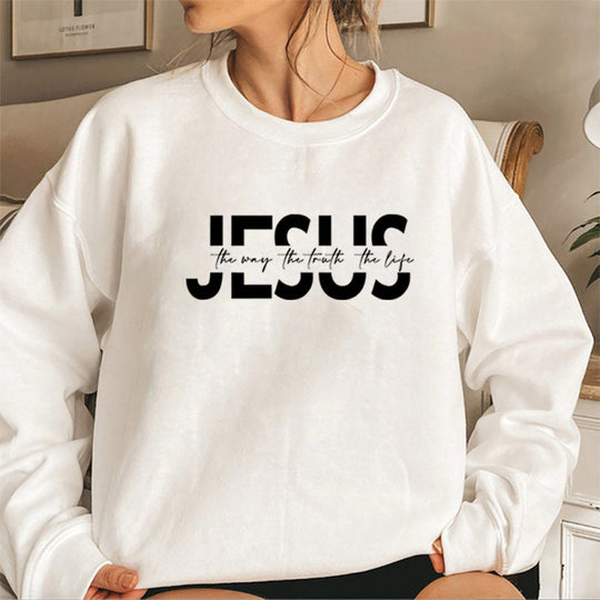 Damen lässiger Sweatshirt mit inspirierendem Spruch und hohem Tragekomfort R&B