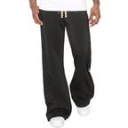 Herren Freizeit-Sporthose mit seitlichen Druckdetails und elastischem Bund R&B