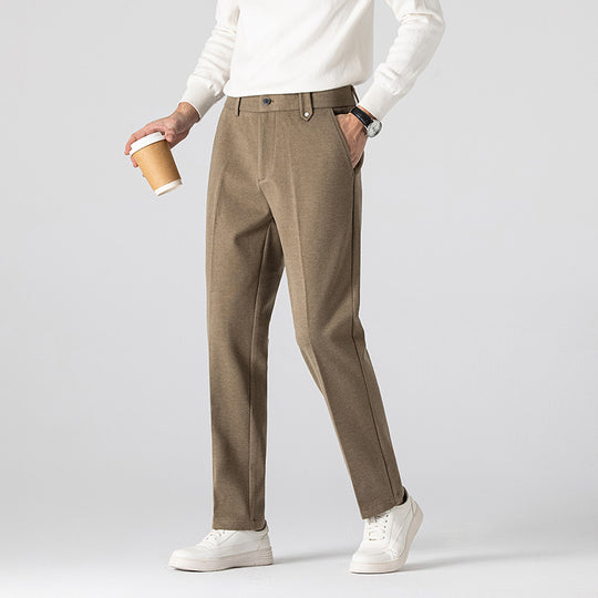 Herren Elegante Freizeithose mit Strukturmuster
