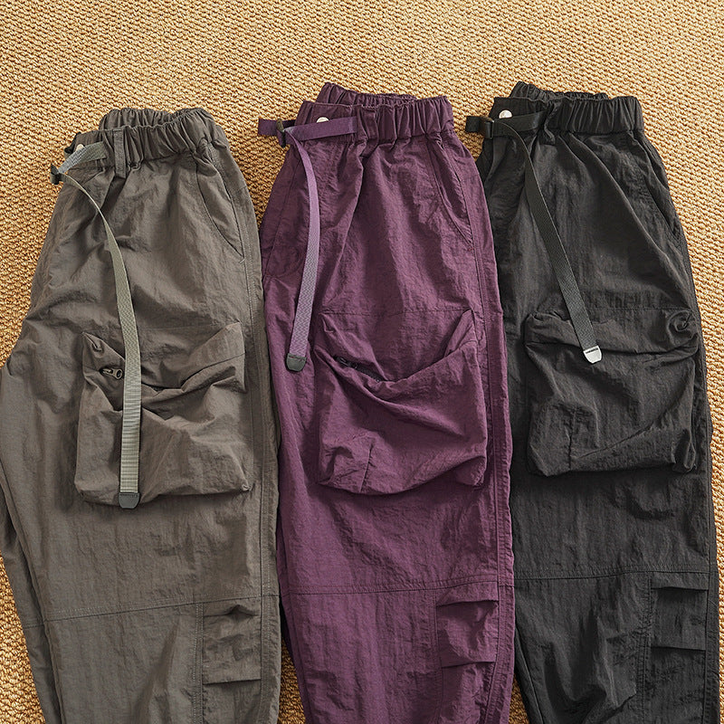 Damen Cargo-Hose mit elastischem Bund und multifunktionalen Taschen R&B