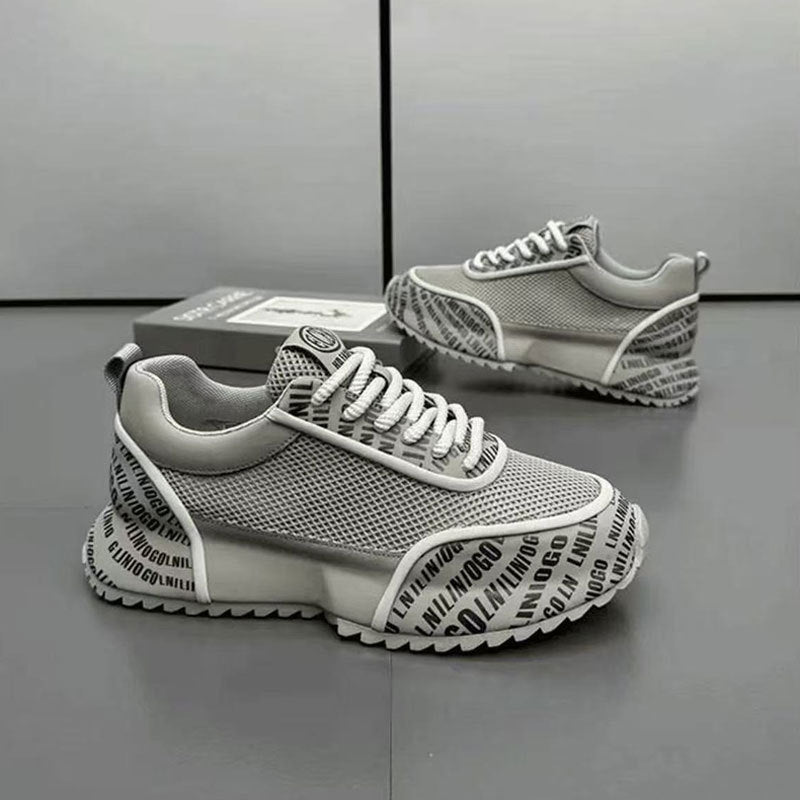 Damen Sportliche Sneakers mit atmungsaktiver Netzoberfläche und dynamischem Sohlenprofil R&B