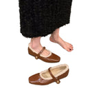 Damen elegante Mokassins mit hochwertigem Fleece-Futter R&B