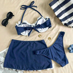 Damen Bikini mit femininem Blumenapplikationen R&B
