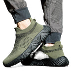 Damen Strick-Sneaker mit hohem Kragen und rutschfester Sohle R&B